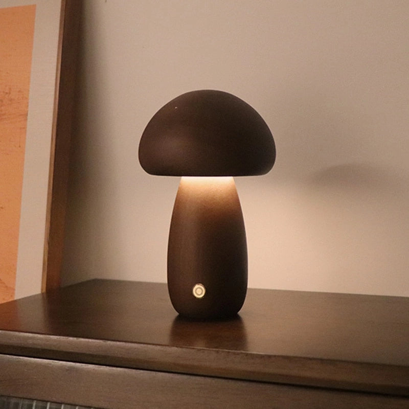 Premium Mushroom Night Light - Tap Switch, Adjustable Brightness