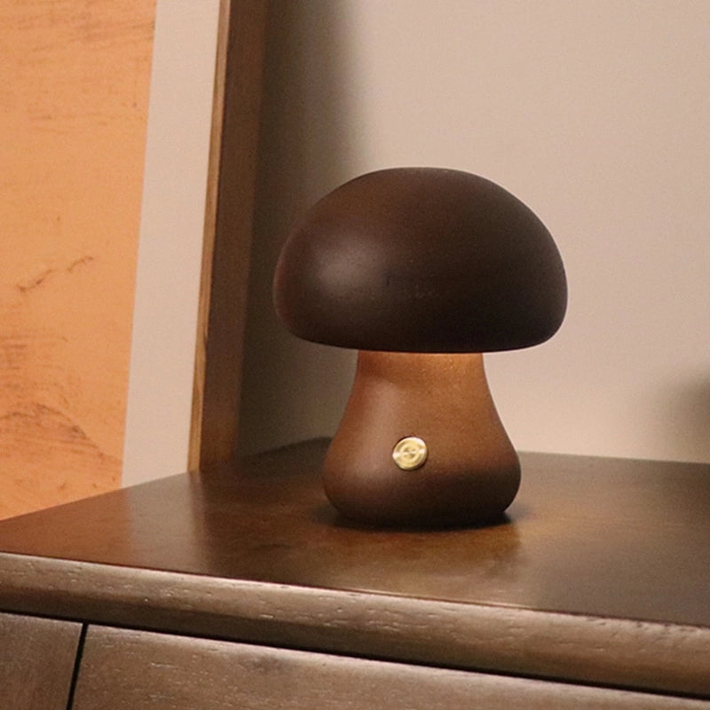 Premium Mushroom Night Light - Tap Switch, Adjustable Brightness