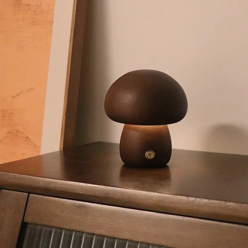 Premium Mushroom Night Light - Tap Switch, Adjustable Brightness