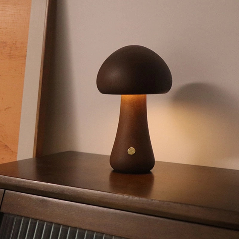 Premium Mushroom Night Light - Tap Switch, Adjustable Brightness